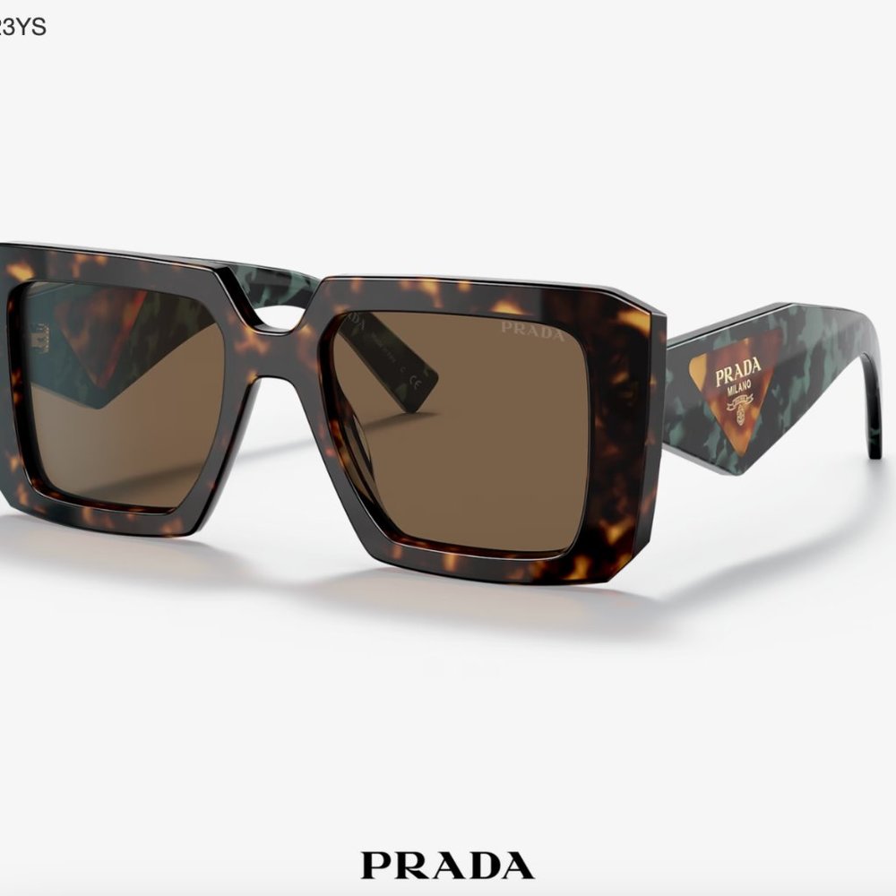 Prada Sunglasses Tortoise Green PR 23YS